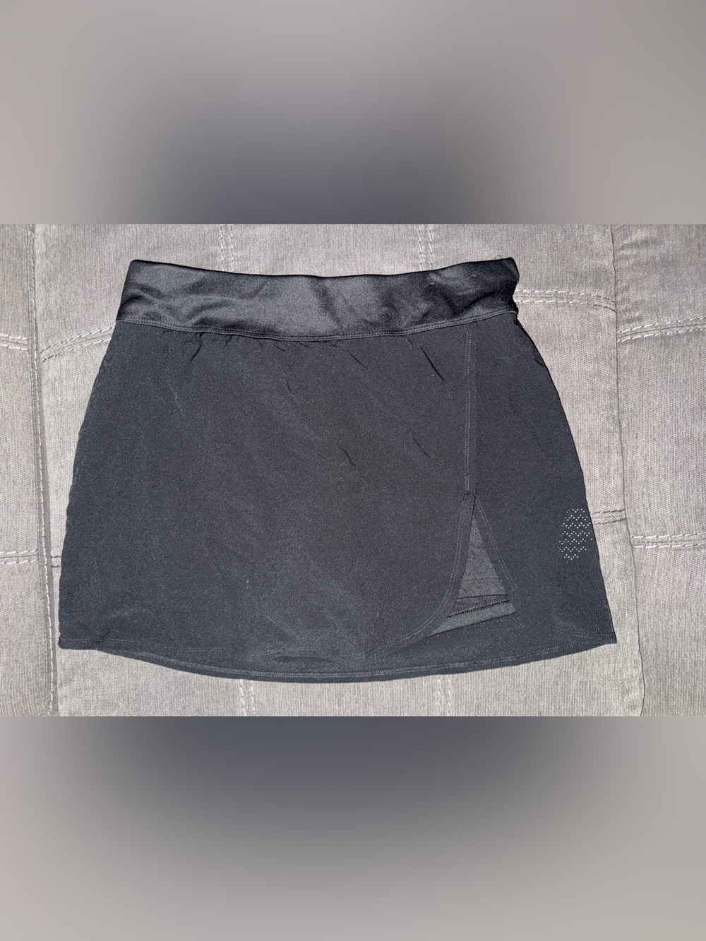 Women’s Black Athletic Shorts with Side Vent